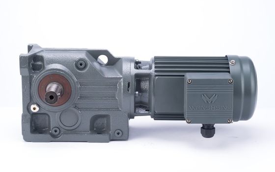 Motore elettrico elicoidale 50Hz 60Hz degli ingranaggi conici di CA K di serie grigia di Wanshsin